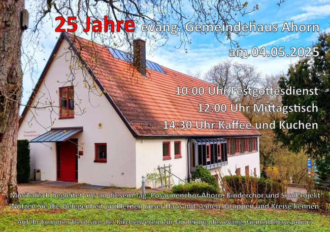 25 Jahre Gemeindehaus